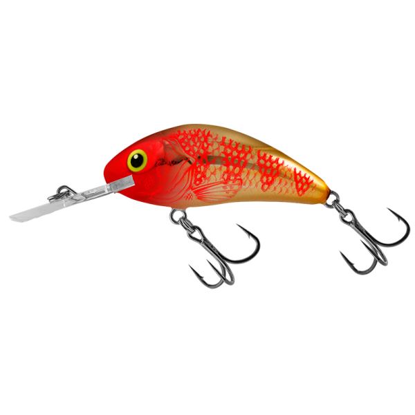 Salmo Wobler Rattlin Hornet Floating Golden Red Head