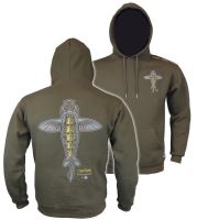 Vass Mikina Carp Rising Hoodie Khaki - S