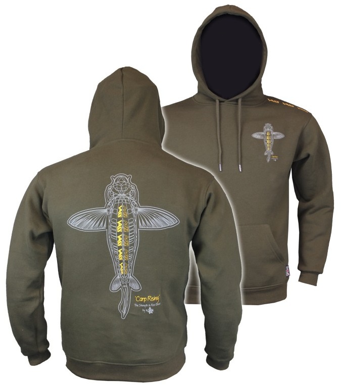Vass mikina carp rising hoodie khaki - s