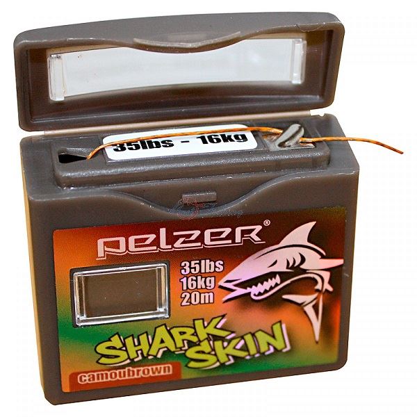 Pelzer Návazcová Svlékací Šňůrka Carp Shark Skin 20 m Camou-Brown