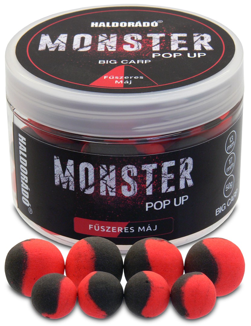 Haldorádó pop-up monster big carp 50 g 13+17 mm - pikantní játra