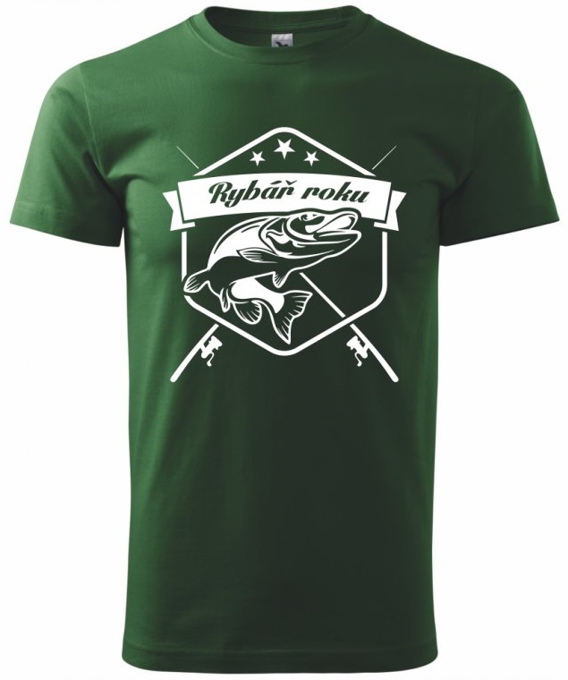 Levně Tko tričko rybář roku zelené - velikost m