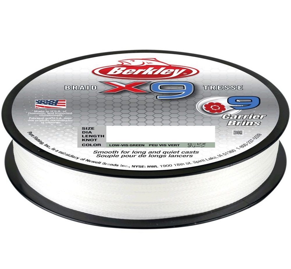 Berkley splétaná šňůra x9 crystal-průměr 0,06 mm / nosnost 6,4 kg