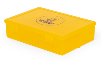 Black cat krabička sectioned rig bits box