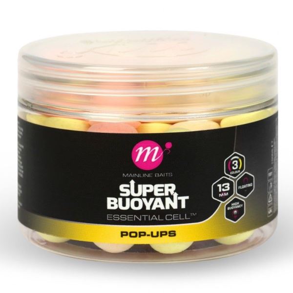 Mainline Plovoucí Boilie Super Buoyant Pop Up Pink Yellow White 13 mm