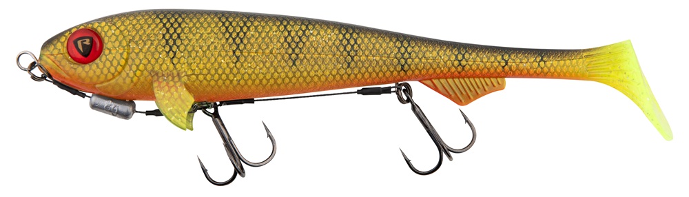 Levně Fox rage gumová nástraha super slick shad loaded uv natural perch - 23 cm