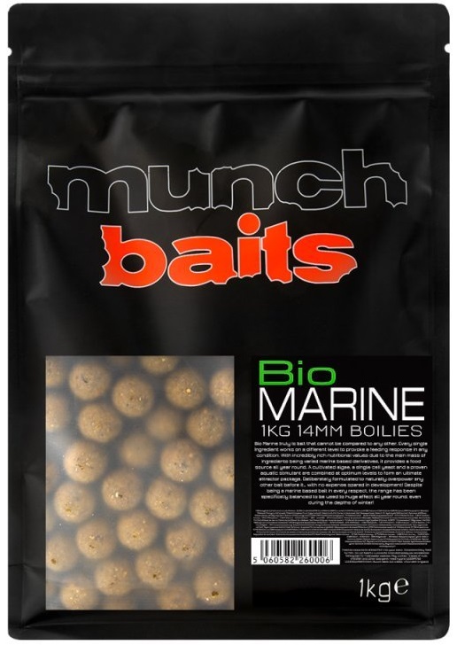 Levně Munch baits boilie bio marine-1 kg 14 mm