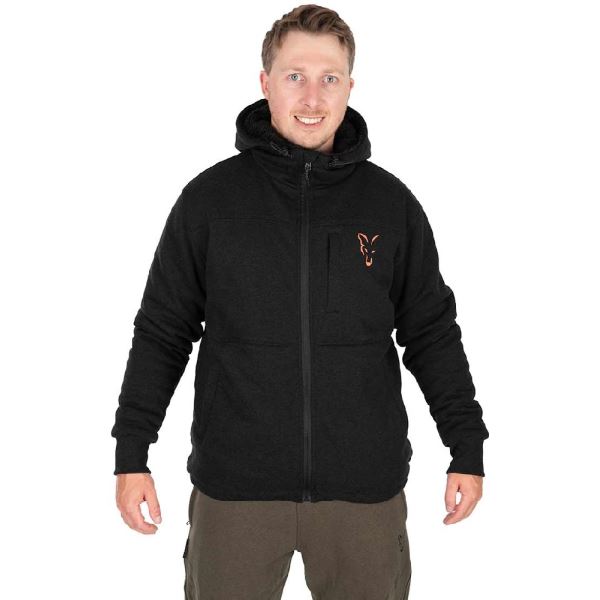 Fox Bunda Collection Sherpa Jacket Black Orange