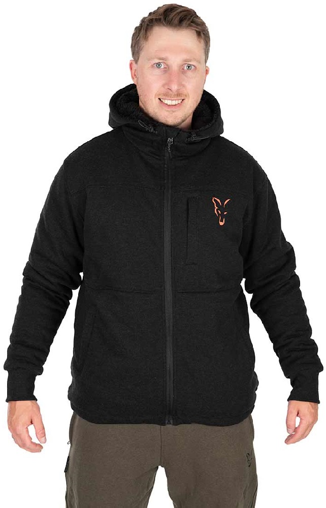 Levně Fox bunda collection sherpa jacket black orange - xl