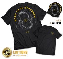 4ANGLERSDESIGN Tričko Born To Be Stronger - XL