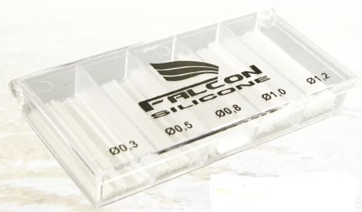 Falcon profi sada silikon bužírek - mix 5 velikostí ( 0,3/ 0,5/ 0,8/ 1/ 1,2mm )