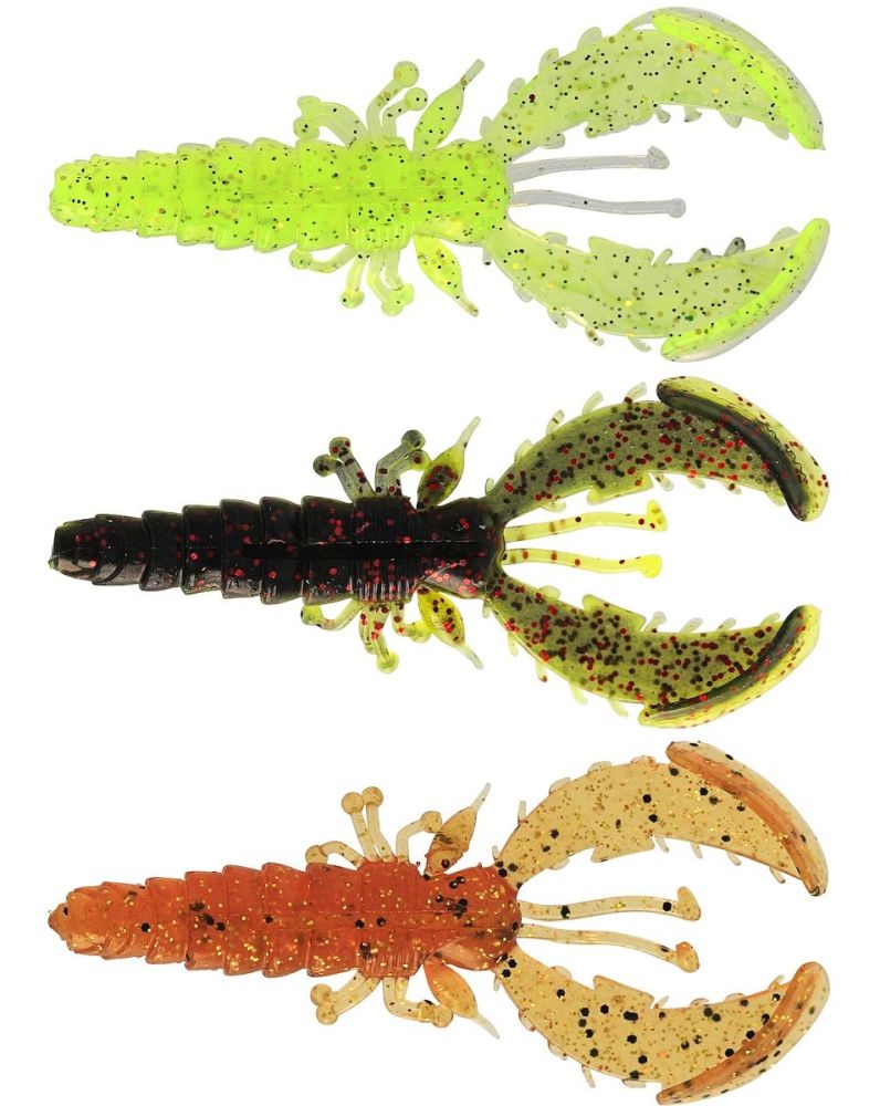 Westin gumová nástraha crecraw slim creaturebait dark water mix - 5,5 cm 1,5 g 6 ks