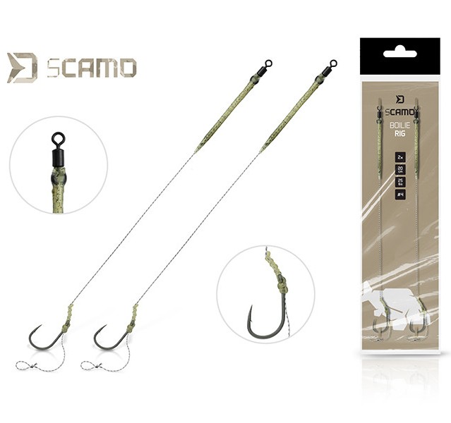 Delphin návazec scamo boilie rig 25 lb 20 cm 2 ks - 8