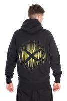 Matrix Mikina Large Fade Logo Hoody Black Lime (14)