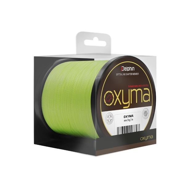 Delphin Splétaná šňůra Record Carp 1000 m Fluo Žlutá