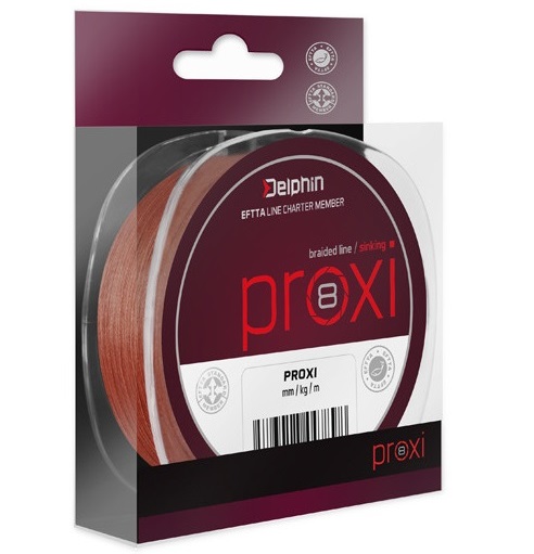 Delphin splétaná šňůrka proxi 8-průměr 0,08 mm / nosnost 10,6 lb / návin 300 m