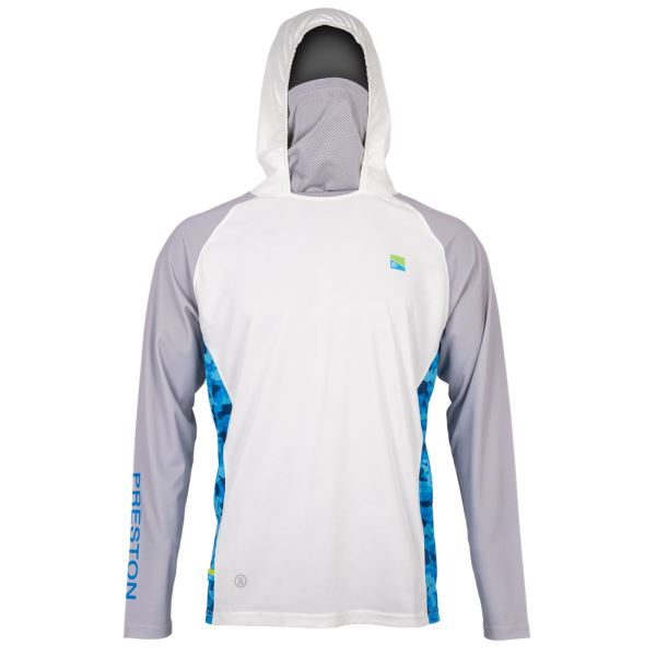 Preston Innovations Tričko Performance Hooded Sun Shirt UPF-40