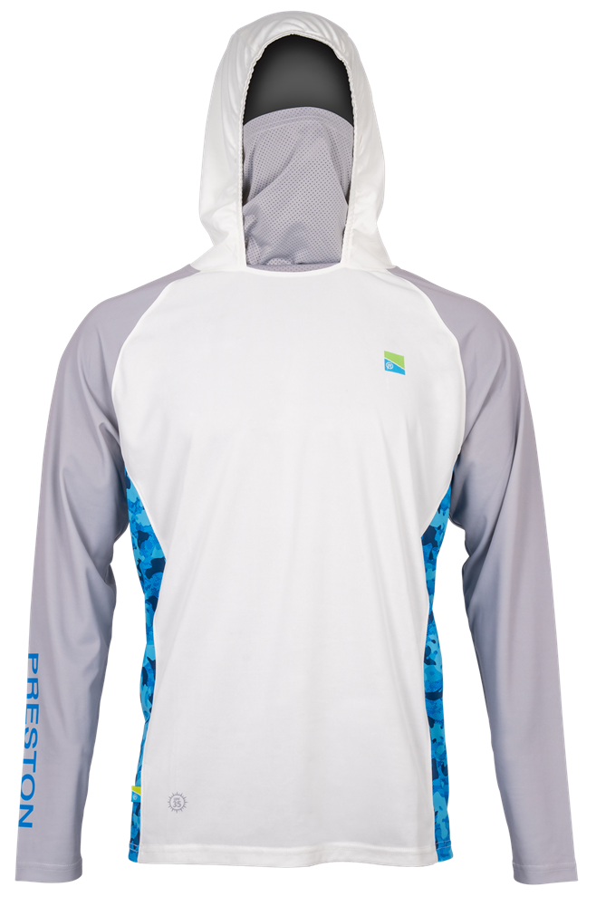 Preston innovations tričko performance hooded sun shirt upf-40 - m