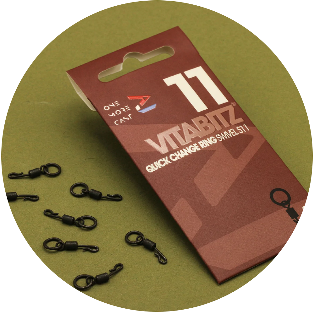 One more cast obratlík vitabitz quick change ring swivel 8 ks - velikost 11