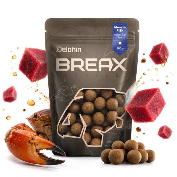 Delphin Boilies BreaX MonstaFISH Monster Krab Tuňák 300 g