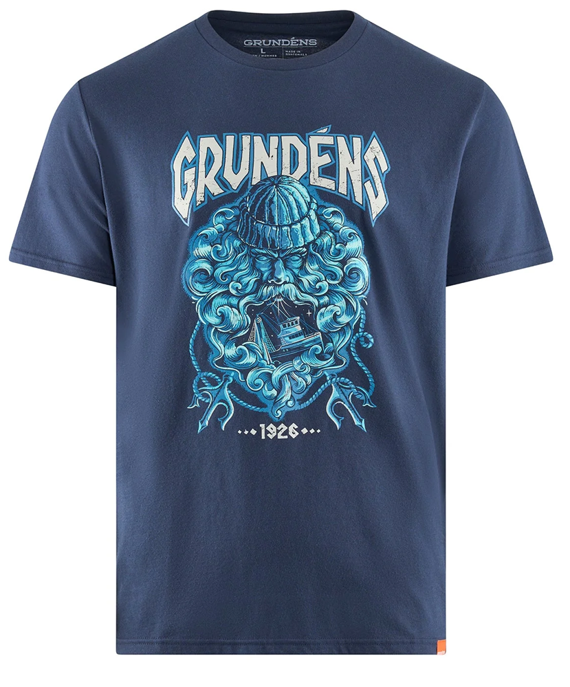Grundéns tričko njord ss t-shirt dark navy - xxxl