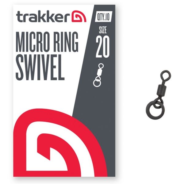 Trakker Obratlík S Kroužkem Micro Ring Swivel Velikost 20 10 ks