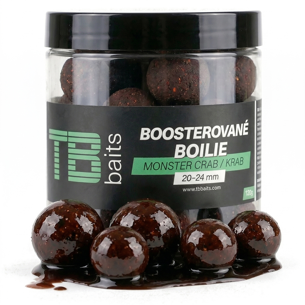 Tb baits boosterované boilie monster crab 120 g 20-24 mm