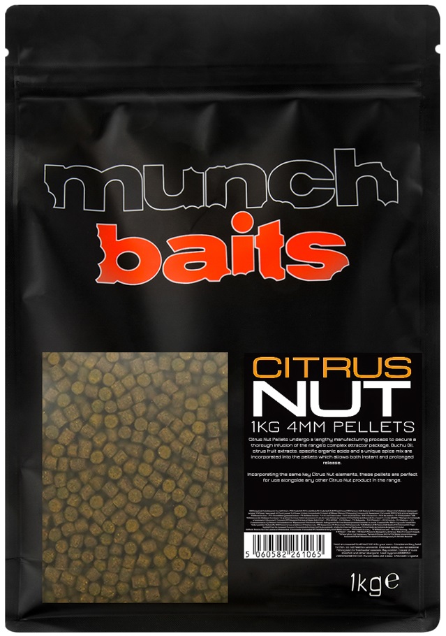 Levně Munch baits pelety citrus nut pellet - 1 kg 4 mm