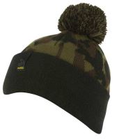Avid Carp Čepice Black And Camo Bobble Hat