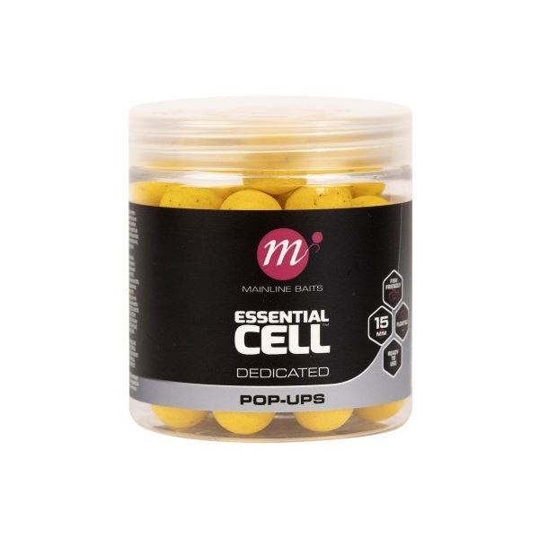 Mainline Plovoucí Boilie Pop-ups Essential Cell 15 mm 250 ml