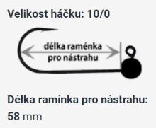 RedBass Jigová Hlavička Sickle 5 ks 10/0 (2)