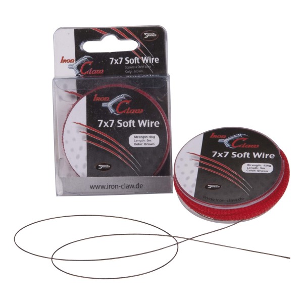 Levně Iron claw pletená ocelová šňůra 7 x 7 wire-nosnost 6kg