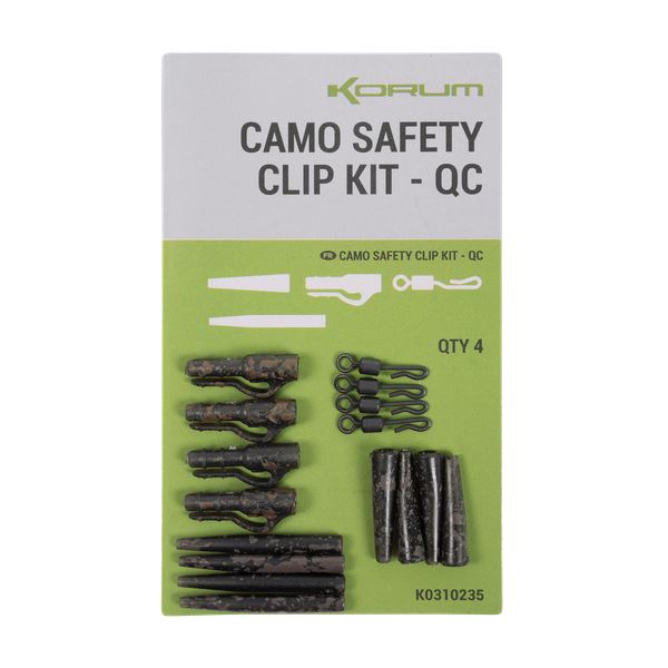 Korum Závěsky Camo Safety Clip Kit QC 4 ks