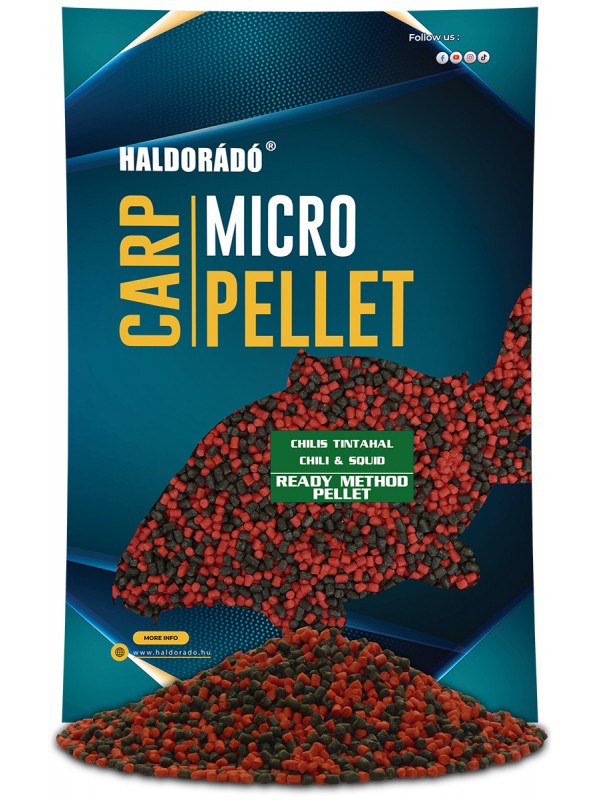 Levně Haldorádó pelety method ready micro pellet chilli kalamár 600 g