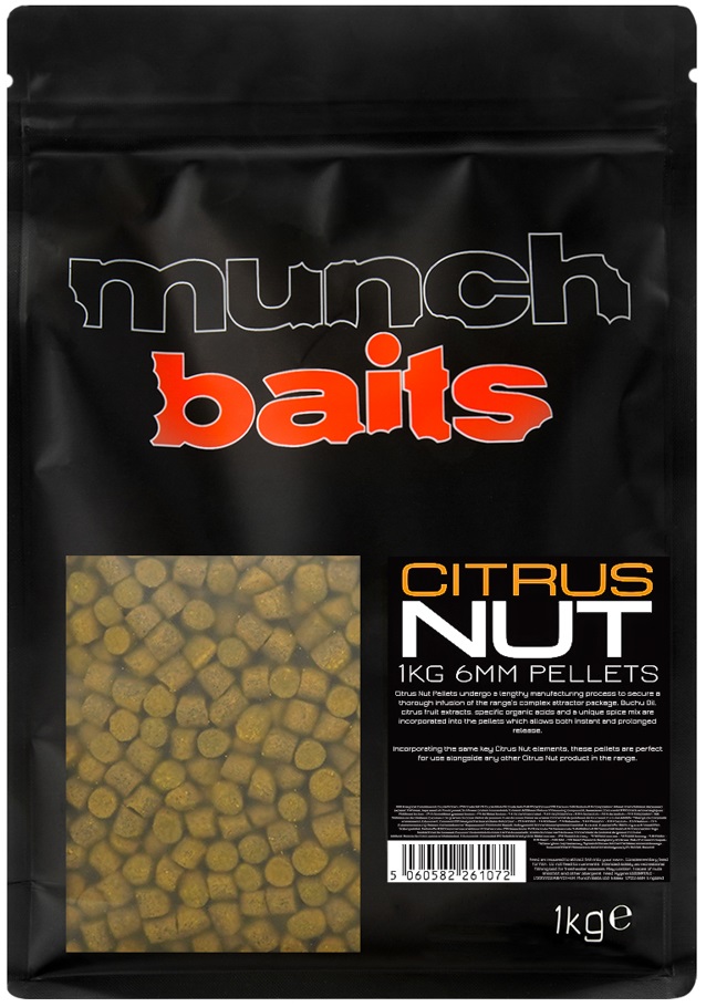 Levně Munch baits pelety citrus nut pellet - 1 kg 6 mm