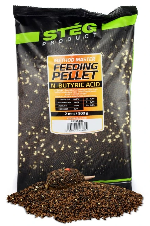 Levně Stég pelety feeding pellet 800 g 2 mm - n-butyric