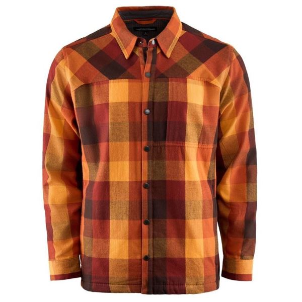 Grundéns Košile Bankside Lined Shacket Lobster Plaid