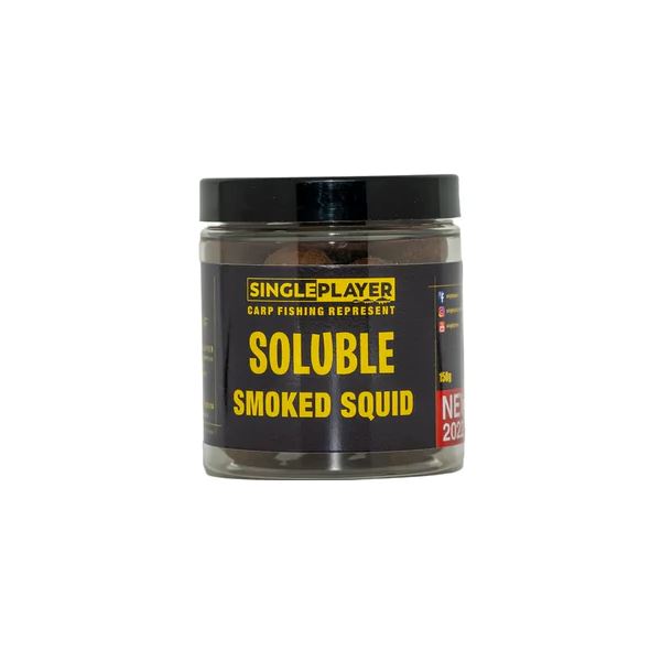 Singleplayer Rozpustné Boilies Soluble Smoked Squid 20 mm - 150 g
