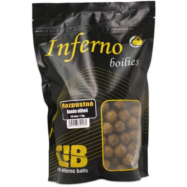 Carp Inferno Rozpustné Boilies Nutra Line Banán Oliheň