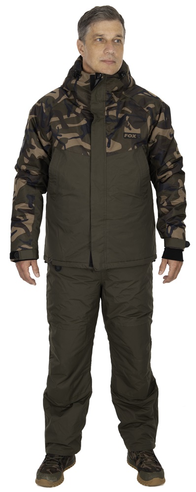 Levně Fox zimní oblek khaki/camo wintersuit - l