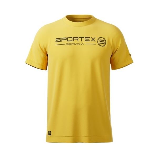 Sportex Rybářské Tričko T-Shirt Žluté s Logem