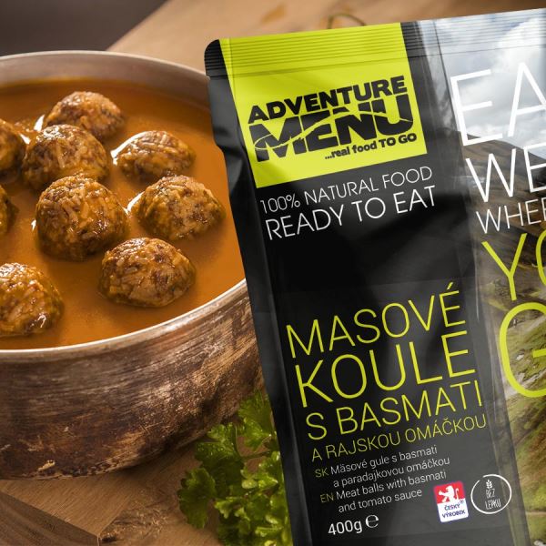 Adventure Menu Masové Koule S Basmati A Rajskou Omáčkou