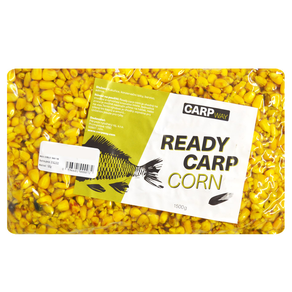 Levně Carpway kukuřice ready carp corn ochucená 1,5 kg - med