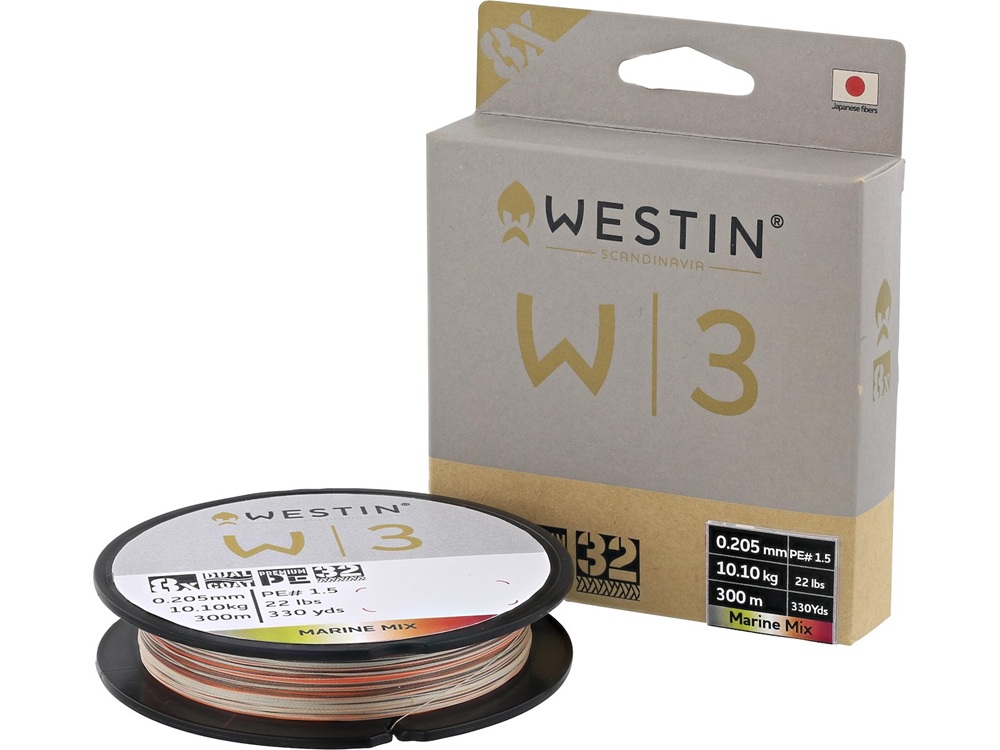 Levně Westin splétaná šňůra w3 oceanic swirl 8-braid marine mix 300 m - 0,405 mm 38,7 kg