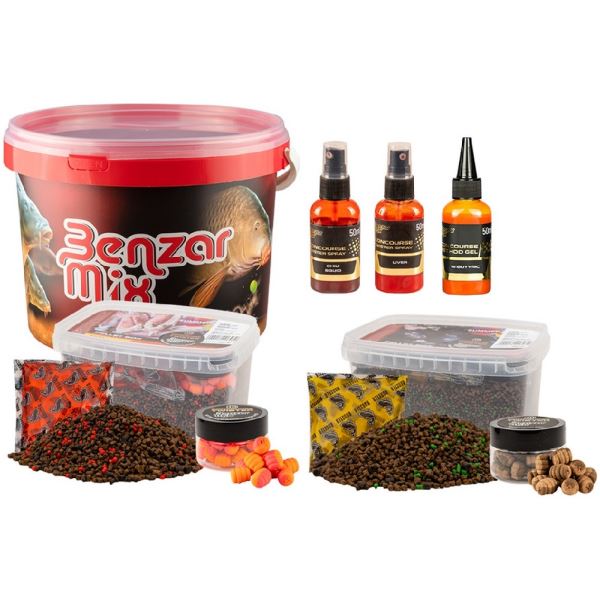 Benzar Mix Set Krmení Pro Kapry S Dárkovým Kyblíkem