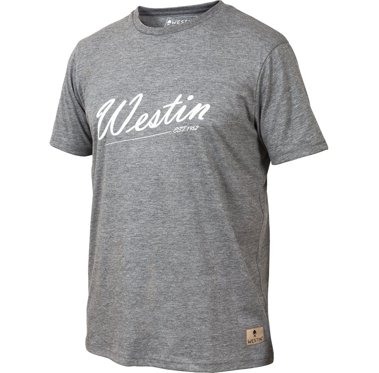 Westin tričko old school t-shirt grey melange - xxl