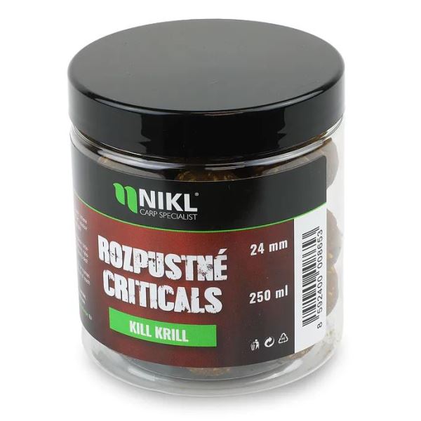Nikl Rozpustné Criticals Boilie Kill Krill 250 ml