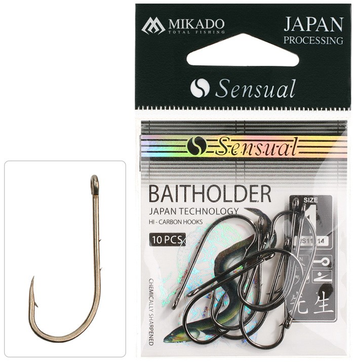 Mikado háčky sensual baitholder br 10 ks - 2/0