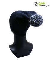 R-SPEKT Dětský kulich PomPom DUO beanie tm.modrý (6)