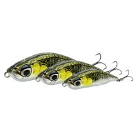 Savage Gear Wobler 3D Sticklebait Pencil Sinking AYU Green Silver (1)